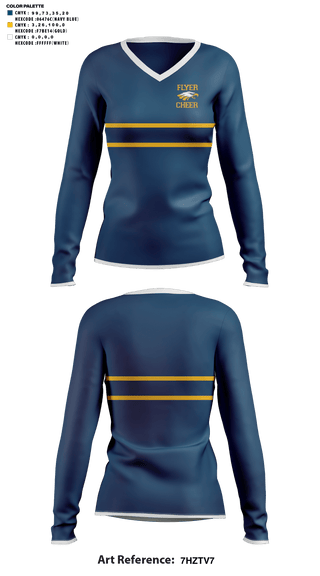 Womens Long Sleeve Vneck Shirt, Franklin County High School Cheer, Cheer, Teamtime, Team time, sublimation, custom sports apparel, team uniforms, spirit wear, spiritwear, sports uniforms, custom shirts, team store, custom team store, fundraiser sports, apparel fundraiser
