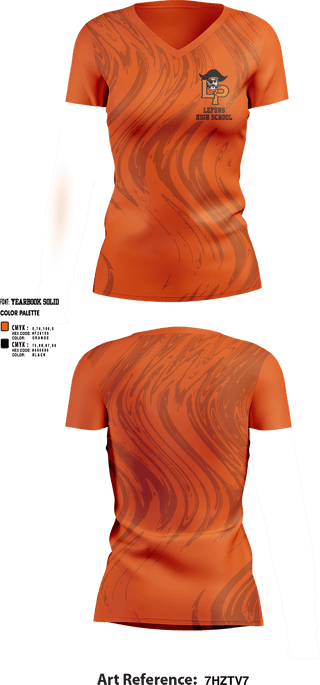 Womens Short Sleeve Vneck Shirt, Lefors High School, Spirit Store, Teamtime, Team time, sublimation, custom sports apparel, team uniforms, spirit wear, spiritwear, sports uniforms, custom shirts, team store, custom team store, fundraiser sports, apparel fundraiser
