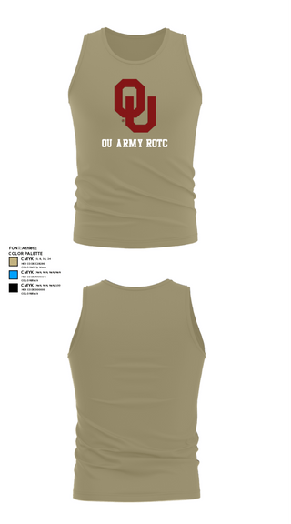 Tank Top, OU Army ROTC, Army, Teamtime, Team time, sublimation, custom sports apparel, team uniforms, spirit wear, spiritwear, sports uniforms, custom shirts, team store, custom team store, fundraiser sports, apparel fundraiser