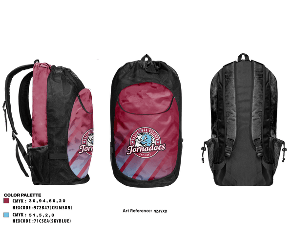 Gear Bag, Talladega College Soccer, Men's Soccer, Teamtime, Team time, sublimation, custom sports apparel, team uniforms, spirit wear, spiritwear, sports uniforms, custom shirts, team store, custom team store, fundraiser sports, apparel fundraiser