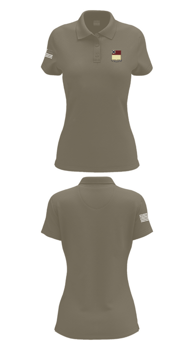 HHD 166th Regiment 4853273 Women's Short Sleeve Performance Polo  - 75
