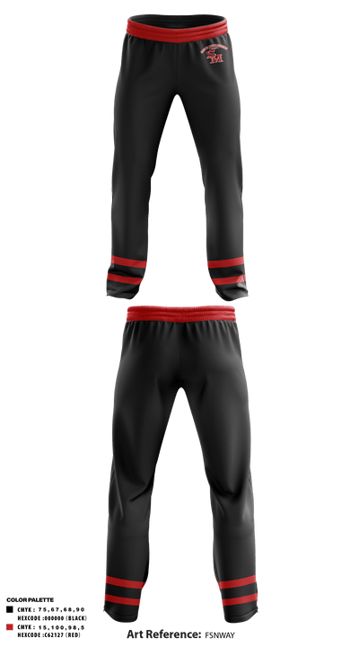 South Mecklenburg High School Golf 87144486 Sweatpants - 1