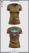 VALOR CO. 5BN, 1SFAB 4859482 Women's Short Sleeve V-neck Shirt - 2