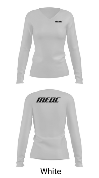 Womens Long Sleeve Vneck Shirt, MEDC, , Teamtime, Team time, sublimation, custom sports apparel, team uniforms, spirit wear, spiritwear, sports uniforms, custom shirts, team store, custom team store, fundraiser sports, apparel fundraiser