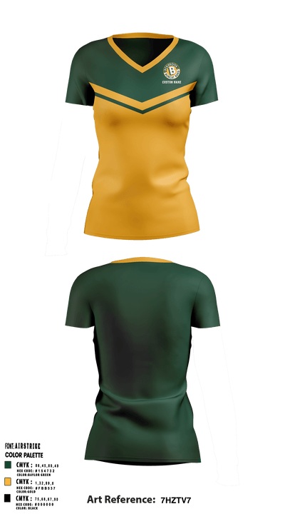 Benbrook High School Bobcat Marching Band 42896694 Women's Short Sleeve V-neck Shirt - 1