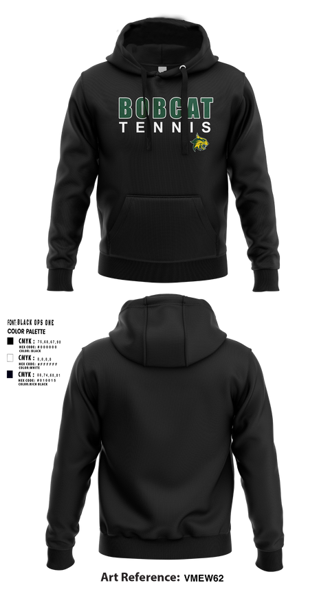 Hoodie, Bobcat Tennis, Tennis, Teamtime, Team time, sublimation, custom sports apparel, team uniforms, spirit wear, spiritwear, sports uniforms, custom shirts, team store, custom team store, fundraiser sports, apparel fundraiser
