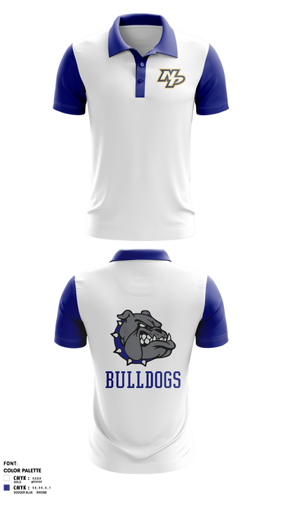 NP Bulldogs 35617767 Short Sleeve Performance Polo - 41