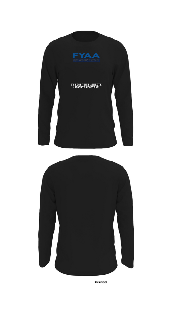 Long Sleeve Performance Shirt, Forest Youth Athletic Association Football, Football, Teamtime, Team time, sublimation, custom sports apparel, team uniforms, spirit wear, spiritwear, sports uniforms, custom shirts, team store, custom team store, fundraiser sports, apparel fundraiser