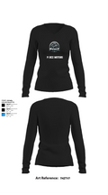 PÉREZ MOTORS 46833550 Women's Long Sleeve V-neck Shirt -1 10