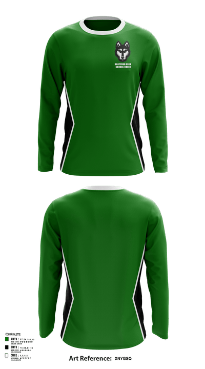 Hartford High School Cheer 40549424 Long Sleeve Performance Shirt - 129