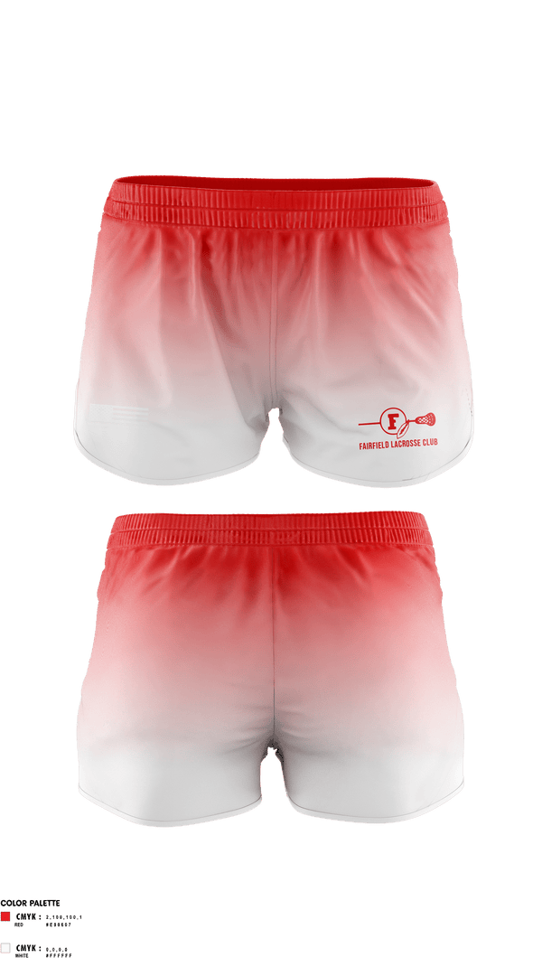 Womens Shorts, Fairfield Lacrosse Club, Women's Lacrosse, Teamtime, Team time, sublimation, custom sports apparel, team uniforms, spirit wear, spiritwear, sports uniforms, custom shirts, team store, custom team store, fundraiser sports, apparel fundraiser