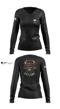 Outlaw Platoon 57260663 Women's Long Sleeve V-neck Shirt - 1