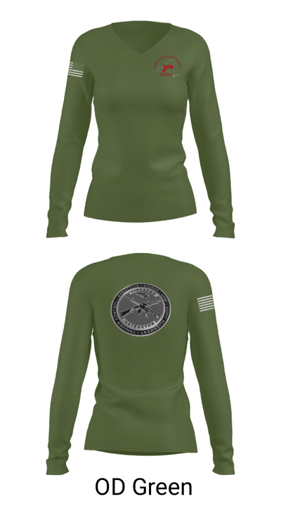 Firearms and Tactics training 60142734 Women's Long Sleeve V-neck Shirt - 54