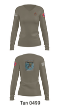 34th DSB 92215836 Women's Long Sleeve V-neck Shirt - 77