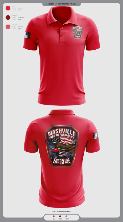Engine 15 4145727 Short Sleeve Performance Polo - 1