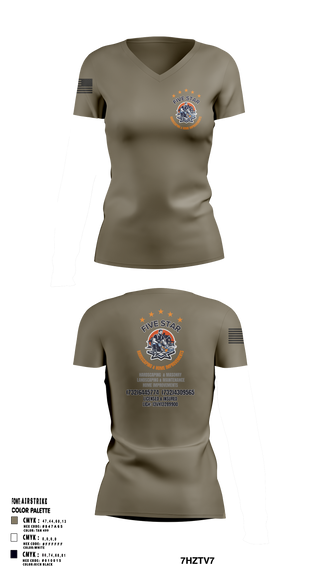 Womens Short Sleeve Vneck Shirt, 5 Star, , Teamtime, Team time, sublimation, custom sports apparel, team uniforms, spirit wear, spiritwear, sports uniforms, custom shirts, team store, custom team store, fundraiser sports, apparel fundraiser