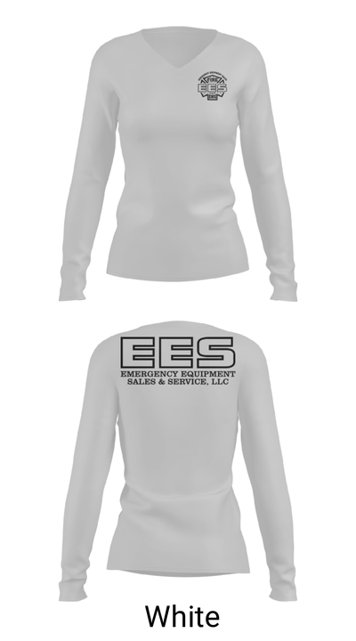 Emergency Equipment Sales & Service 90010417 Women's Long Sleeve V-neck Shirt - 16