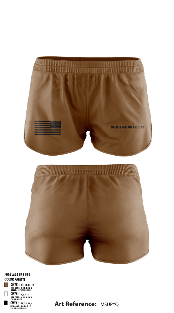 Ranger Panties, 301st MI Battalion, , Teamtime, Team time, sublimation, custom sports apparel, team uniforms, spirit wear, spiritwear, sports uniforms, custom shirts, team store, custom team store, fundraiser sports, apparel fundraiser