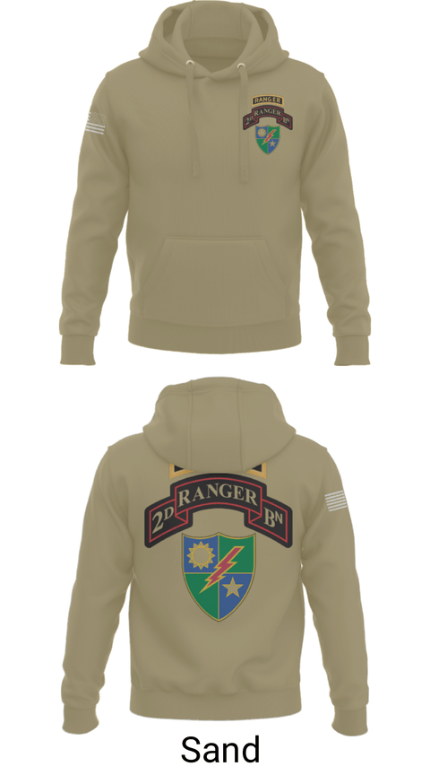 Hoodie, 2nd Battalion 75th Ranger Regiment, , Teamtime, Team time, sublimation, custom sports apparel, team uniforms, spirit wear, spiritwear, sports uniforms, custom shirts, team store, custom team store, fundraiser sports, apparel fundraiser