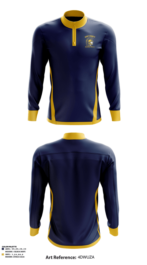 Quarter Zip Jacket, Kent County High School Basketball, Men's Basketball, Teamtime, Team time, sublimation, custom sports apparel, team uniforms, spirit wear, spiritwear, sports uniforms, custom shirts, team store, custom team store, fundraiser sports, apparel fundraiser