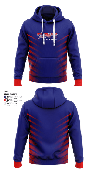 Hoodie, Wauneta-Palisade High School Volleyball, Women's Volleyball, Teamtime, Team time, sublimation, custom sports apparel, team uniforms, spirit wear, spiritwear, sports uniforms, custom shirts, team store, custom team store, fundraiser sports, apparel fundraiser