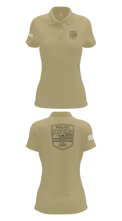 Fulton County Anti-Crime Task Force 27594594 Women's Short Sleeve Performance Polo  - 90