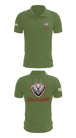 Short Sleeve Performance Polo, Eagle troop 2/2, Army, Teamtime, Team time, sublimation, custom sports apparel, team uniforms, spirit wear, spiritwear, sports uniforms, custom shirts, team store, custom team store, fundraiser sports, apparel fundraiser