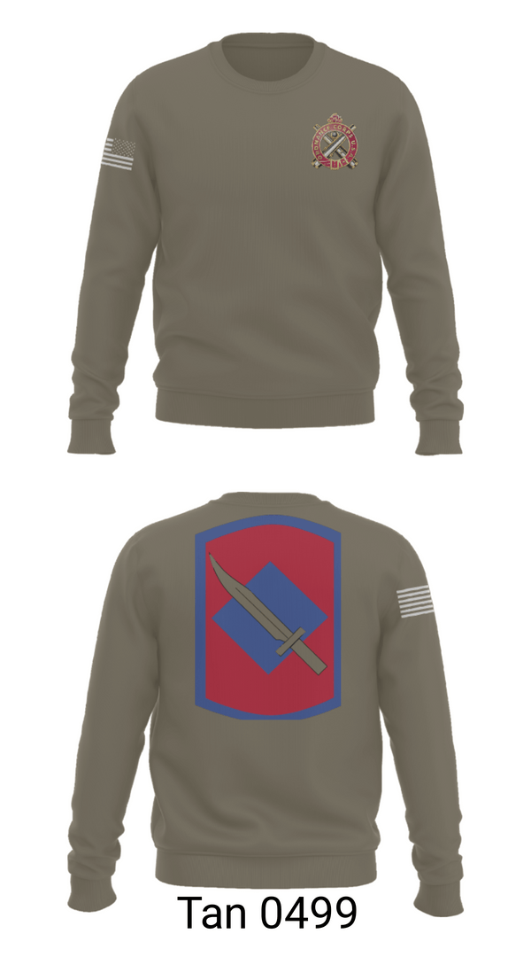 Crew Neck Sweatshirt, Fox Company 39th BSB (FA FSC), National Guard, Teamtime, Team time, sublimation, custom sports apparel, team uniforms, spirit wear, spiritwear, sports uniforms, custom shirts, team store, custom team store, fundraiser sports, apparel fundraiser