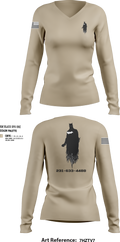 The Go Too Guy LLC 2092883 Women's Long Sleeve V-neck Shirt -1 253