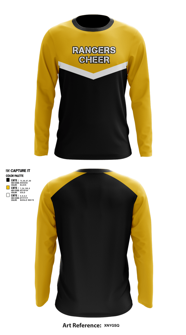 Long Sleeve Performance Shirt, Rangers, Cheer, Teamtime, Team time, sublimation, custom sports apparel, team uniforms, spirit wear, spiritwear, sports uniforms, custom shirts, team store, custom team store, fundraiser sports, apparel fundraiser