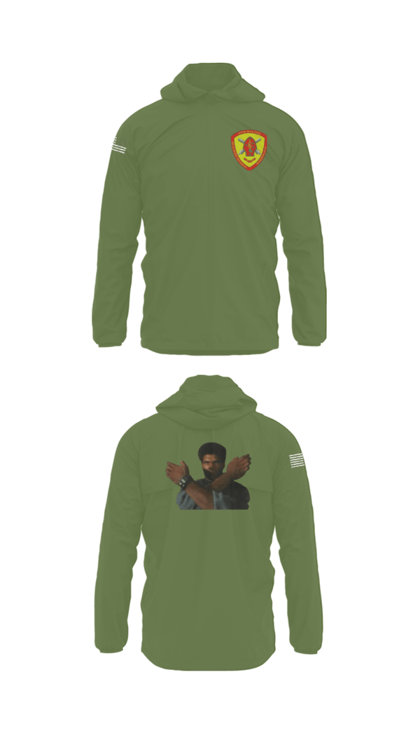 Windbreaker, 10th Marine Regiment, Marines, Teamtime, Team time, sublimation, custom sports apparel, team uniforms, spirit wear, spiritwear, sports uniforms, custom shirts, team store, custom team store, fundraiser sports, apparel fundraiser