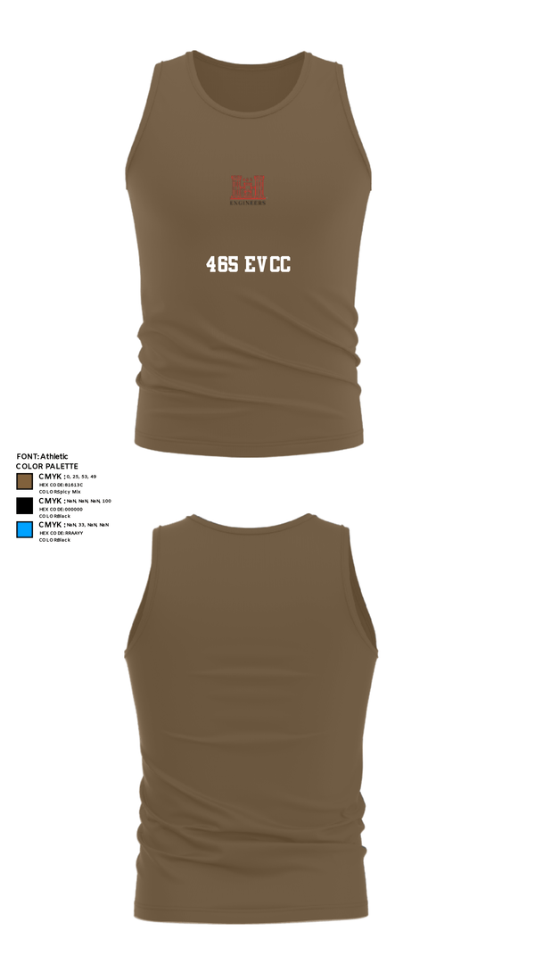 Tank Top, 465 EVCC, Army, Teamtime, Team time, sublimation, custom sports apparel, team uniforms, spirit wear, spiritwear, sports uniforms, custom shirts, team store, custom team store, fundraiser sports, apparel fundraiser