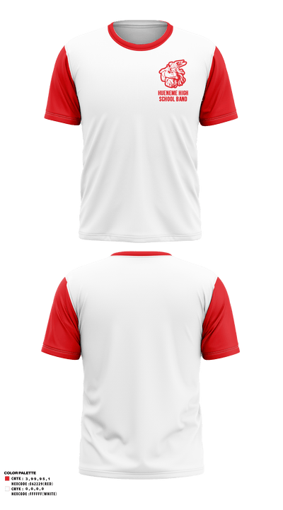 Hueneme High School Band 18451089 Short Sleeve Performance Shirt - 46