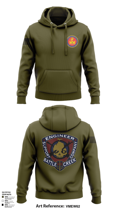 Hoodie, 6th Engineer Support, Marines, Teamtime, Team time, sublimation, custom sports apparel, team uniforms, spirit wear, spiritwear, sports uniforms, custom shirts, team store, custom team store, fundraiser sports, apparel fundraiser