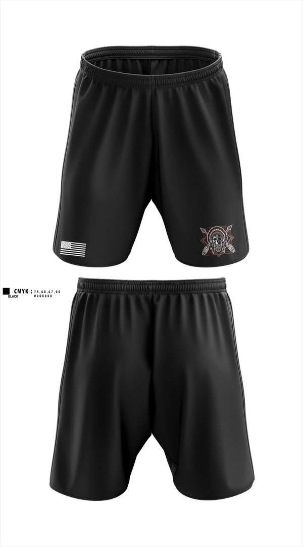 Athletic Shorts With Pockets, Comanche Squad, Army, Teamtime, Team time, sublimation, custom sports apparel, team uniforms, spirit wear, spiritwear, sports uniforms, custom shirts, team store, custom team store, fundraiser sports, apparel fundraiser