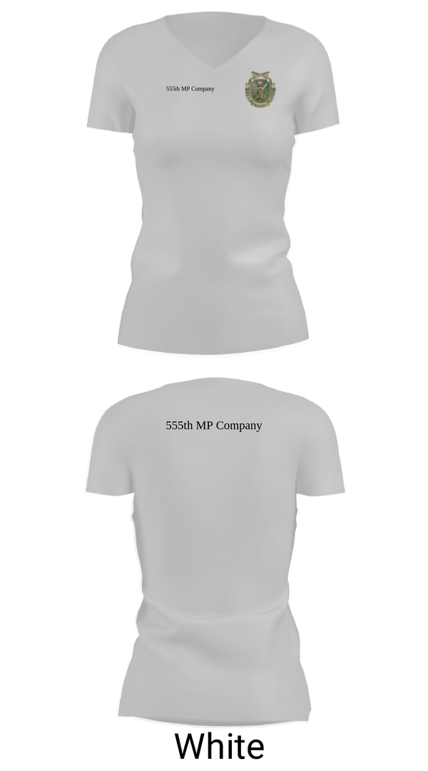 Women's Short Sleeve Vneck Shirt, 555th MP Company, Army, Teamtime, Team time, sublimation, custom sports apparel, team uniforms, spirit wear, spiritwear, sports uniforms, custom shirts, team store, custom team store, fundraiser sports, apparel fundraiser
