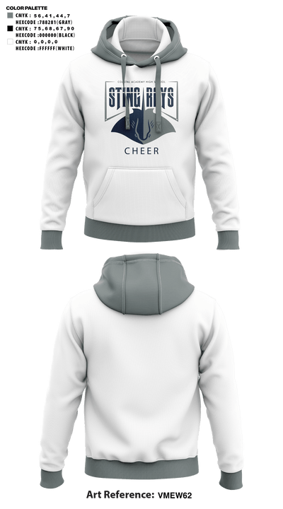 Coastal Academy High School Cheer 84548138 Hoodie - 45