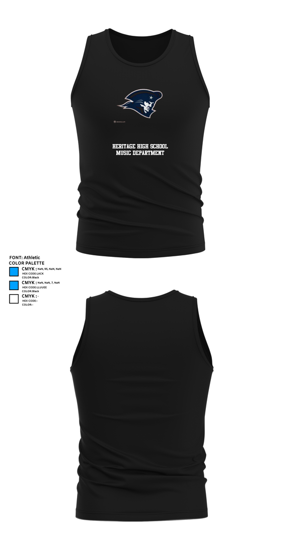 Tank Top, Heritage High School Music Department, Spirit Store, Teamtime, Team time, sublimation, custom sports apparel, team uniforms, spirit wear, spiritwear, sports uniforms, custom shirts, team store, custom team store, fundraiser sports, apparel fundraiser