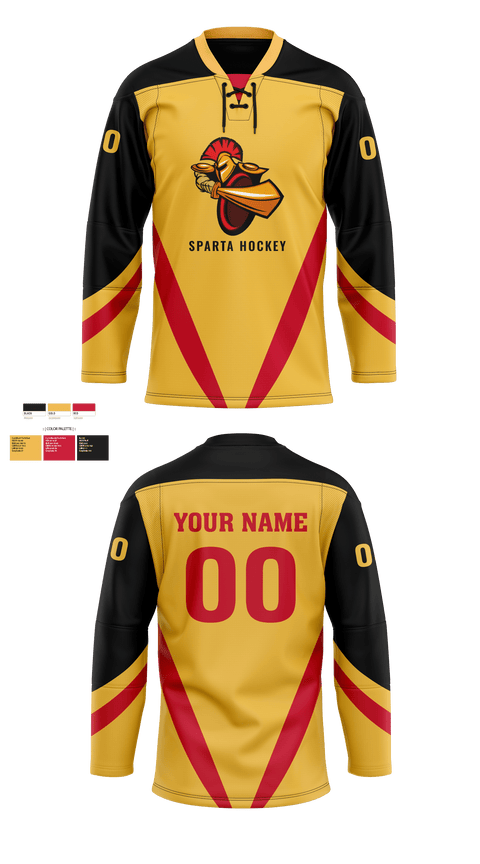Hockey Jersey, Sparta Youth Hockey, Spirit Store, Teamtime, Team time, sublimation, custom sports apparel, team uniforms, spirit wear, spiritwear, sports uniforms, custom shirts, team store, custom team store, fundraiser sports, apparel fundraiser