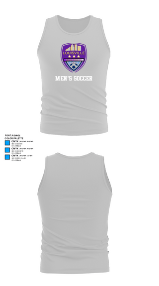 Tank Top, Louisville Rising Star, Men's Soccer, Teamtime, Team time, sublimation, custom sports apparel, team uniforms, spirit wear, spiritwear, sports uniforms, custom shirts, team store, custom team store, fundraiser sports, apparel fundraiser