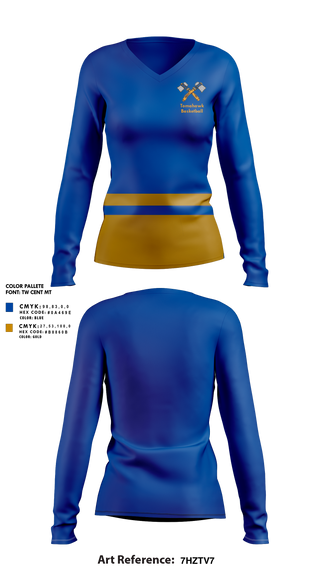Womens Long Sleeve Vneck Shirt, Tomahawk High School Basketball, Women's Basketball, Teamtime, Team time, sublimation, custom sports apparel, team uniforms, spirit wear, spiritwear, sports uniforms, custom shirts, team store, custom team store, fundraiser sports, apparel fundraiser