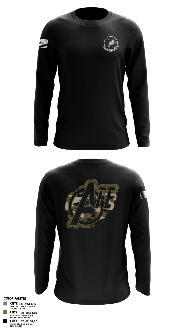 Long Sleeve Performance Shirt, 509 OSS, Air Force, Teamtime, Team time, sublimation, custom sports apparel, team uniforms, spirit wear, spiritwear, sports uniforms, custom shirts, team store, custom team store, fundraiser sports, apparel fundraiser