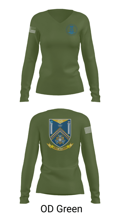718 CES 21682308 Women's Long Sleeve V-neck Shirt - 57