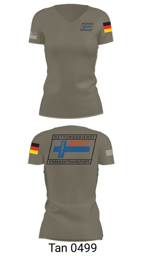 Women's Short Sleeve Vneck Shirt, MKT Ingolstadt, Fire Department, Teamtime, Team time, sublimation, custom sports apparel, team uniforms, spirit wear, spiritwear, sports uniforms, custom shirts, team store, custom team store, fundraiser sports, apparel fundraiser