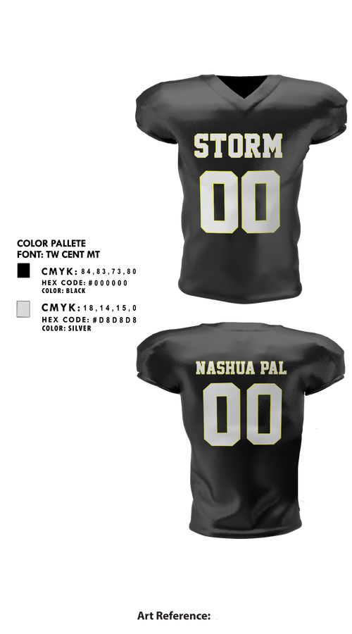 Football Jersey, Nashua PAL Storm Football, , Teamtime, Team time, sublimation, custom sports apparel, team uniforms, spirit wear, spiritwear, sports uniforms, custom shirts, team store, custom team store, fundraiser sports, apparel fundraiser