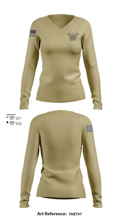 JDR Plumbing 13568338 Women's Long Sleeve V-neck Shirt - 1