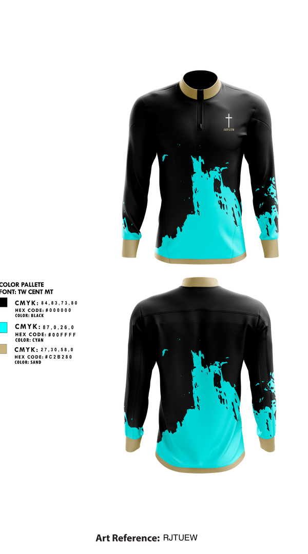 Quarter Zip Jacket, Jaylen, Golf, Teamtime, Team time, sublimation, custom sports apparel, team uniforms, spirit wear, spiritwear, sports uniforms, custom shirts, team store, custom team store, fundraiser sports, apparel fundraiser