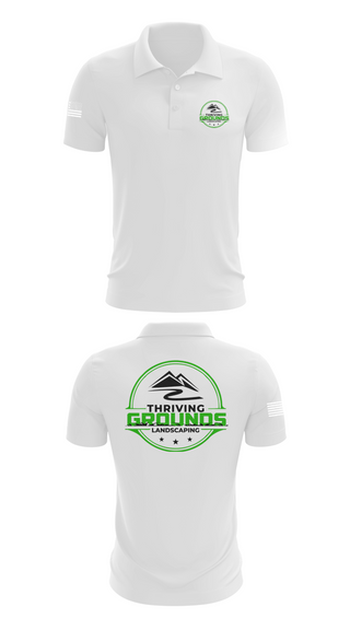 Short Sleeve Performance Polo, Thriving Grounds Landscaping, , Teamtime, Team time, sublimation, custom sports apparel, team uniforms, spirit wear, spiritwear, sports uniforms, custom shirts, team store, custom team store, fundraiser sports, apparel fundraiser
