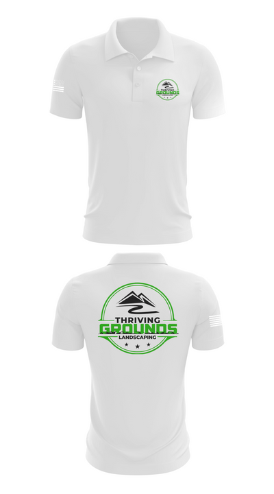 Thriving Grounds Landscaping 97741926 Short Sleeve Performance Polo - 9