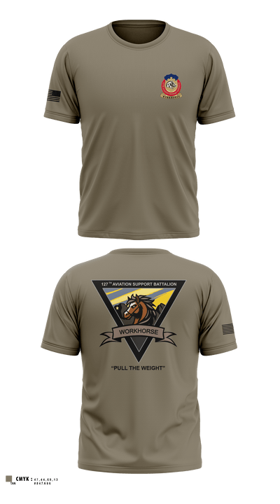 127th ASB WORKHORSE 79378829 Old School Cotton Feel Shirt - 4